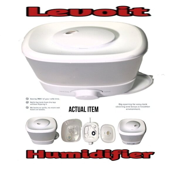 🛑 LEVOIT Ultrasonic ➕🆒 HUMIDIFIER Compact Efficient Quiet MIST 💸BUY NOW‼️ - Picture 1 of 16